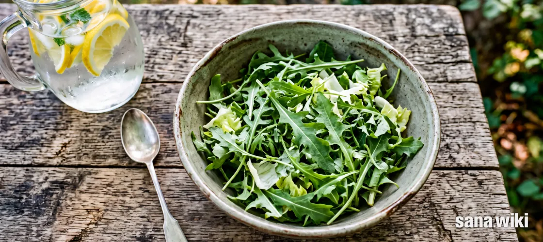 Rucola, Endivie und Löwenzahn schmecken nach dem, was moderne Zuchtsorten verloren haben: nach bitter. Die Physiologie hinter diesem Geschmack ist inzwischen überraschend gut beschrieben — Bitterrezeptoren sitzen nicht nur auf der Zunge, sondern auch im Magen-Darm-Trakt. Zwischen diesem molekularen Wissen und der Aussage, bittere Salate würden den Stoffwechsel „ankurbeln", liegt jedoch eine Lücke, die man kennen sollte, bevor man sie überspringt.