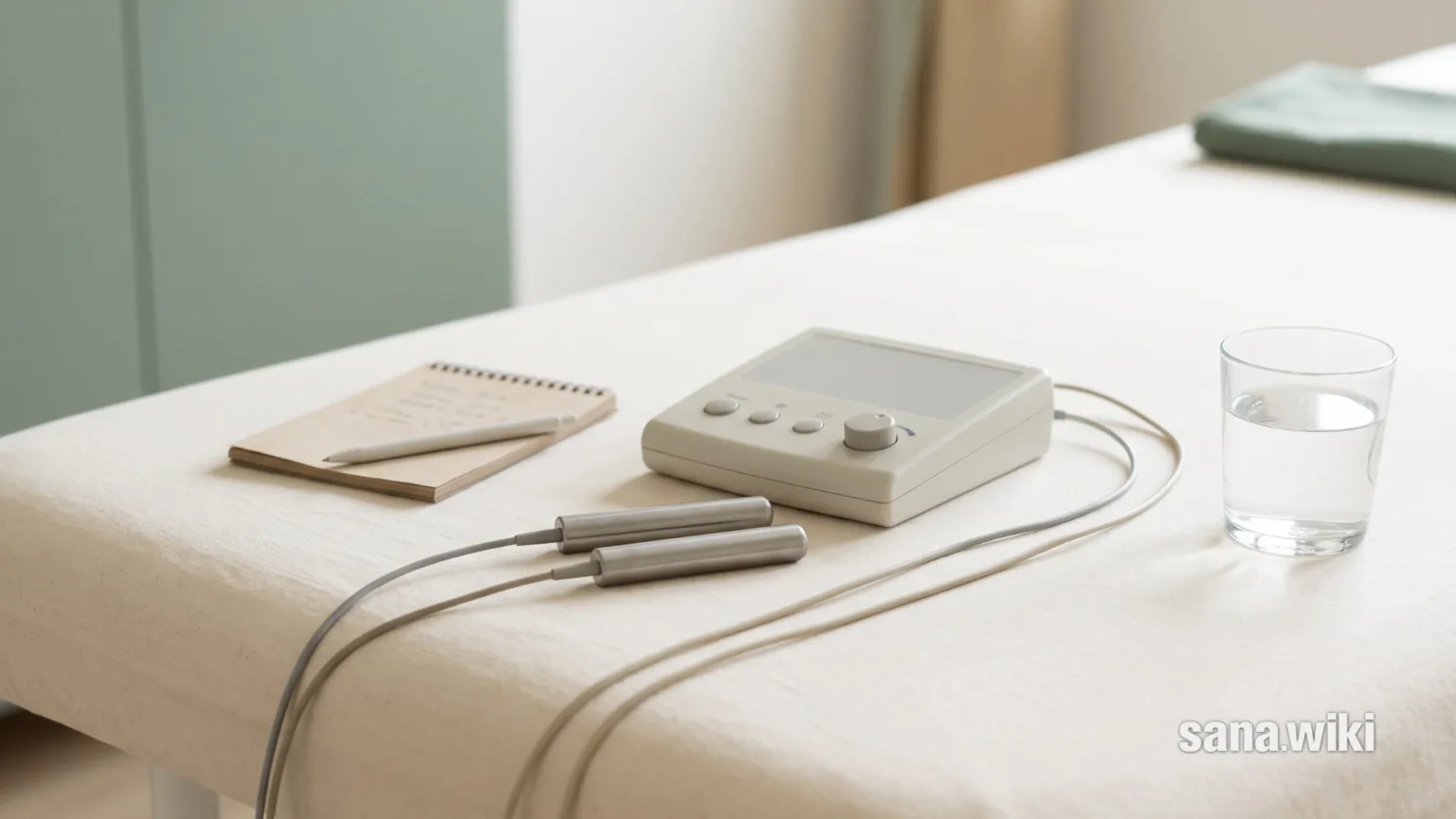 Elektroden in den Händen, ein Gerät, das Schwingungen messen und ausgleichen soll. Was Bioresonanz verspricht, was die Geräte technisch erfassen und was Studien zu Allergietests und Behandlungen zeigen.